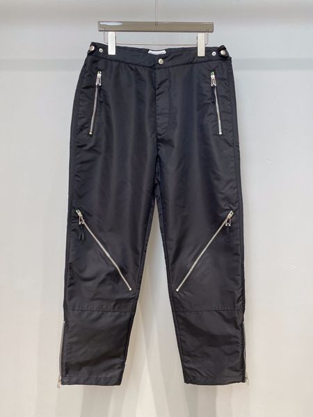 

2021 lastest mens pants zip fashion casual cargo trousers, Black
