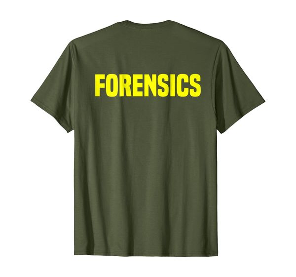 

forensics crime investigator t-shirt detectives policemen, White;black