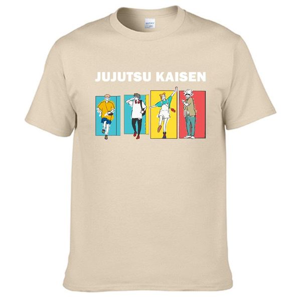 

trendy personality men's t-shirts anime trendy casual tees shirt gojo satoru summer streetwear comfortable print, White;black
