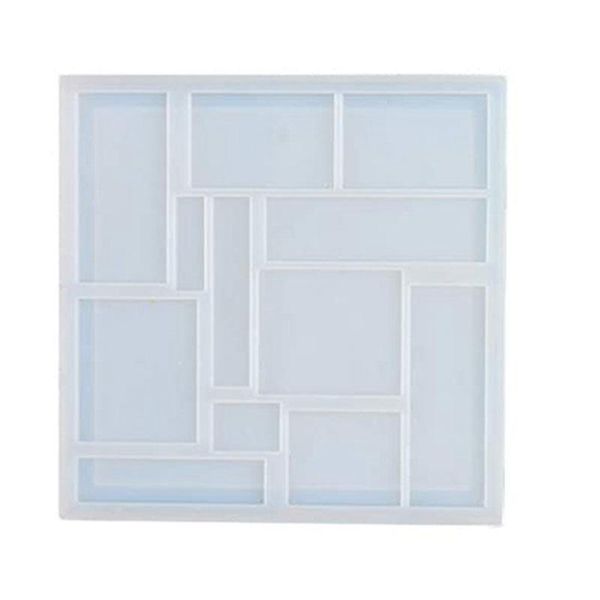 

baking & pastry tools puzzle resin mold silicone tangram geometric jigsaw game double sided tray epoxy casting diy crafts