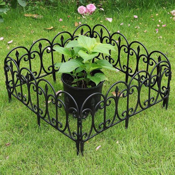 

fencing, trellis & gates 20pcs plastic fence courtyard outdoor garden kindergarten flower vegetable small christmas decoration