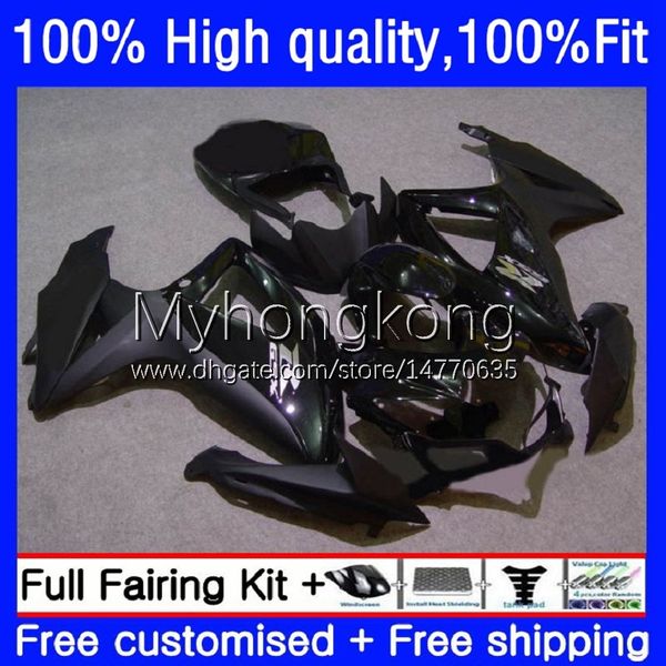 Estoque Molde de Injeção Preto para Suzuki GSXR750 GSXR600 750CC 2009 2009 2010 Corpo 22No.83 GSX-R600 GSXR 750 600 CC 08-10 GSXR-600 600CC K8 GSXR-750 08 09 10 Kit de Feira do OEM