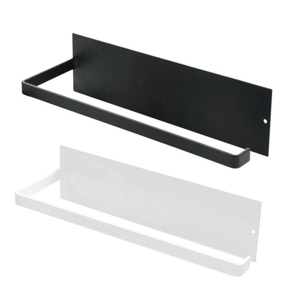 

toilet paper holders carbon steel towel napkin roll rails rack self adhesive wall mounted bathroom storage rack,2 pcs