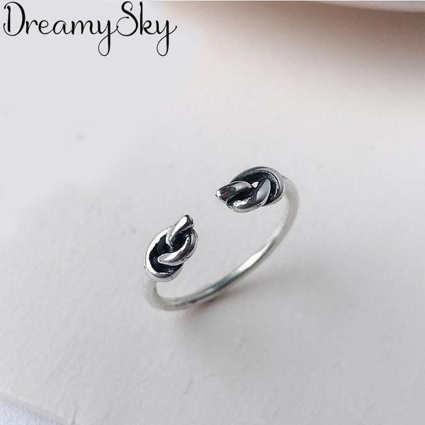 

wedding rings bohemian exaggeration bridal s925 for women luxury sterling silver jewelry girls fancy bowknot ring joyas de plata 925, Slivery;golden
