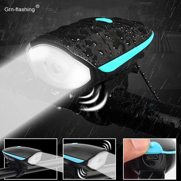 

solar lamps outdoor waterproof bicycle light xpg t6 beads bike usb recharge front back rear taillight cycling safety warning