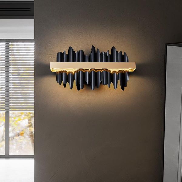 

new modern led wall sconce light gold/black bedroom living room wall lamps luxury home decor bedroom light fixtures