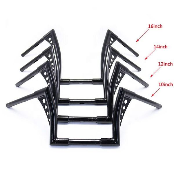 

handlebars cqjb motorcycle aluminium handle 10 12 14 16 inch bike handlebar