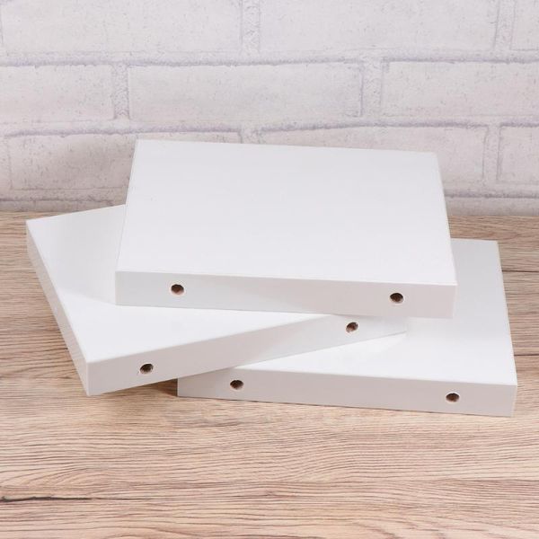

3pcs wall mount floating shelves hanging wood bookshelf decorative storage rack for living room study