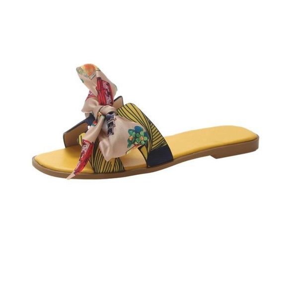 

slippers summer women fashion sandals ribbon bow slides flip flops outdoor flip-flops beach shoes female non-slip sandalias, Black