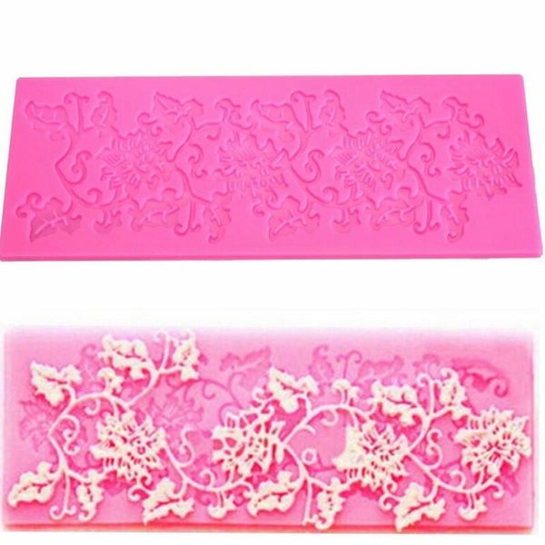 

baking moulds lace mat silicone mold sugar craft fondant cake molds decorating tools kitchen accessories bakeware