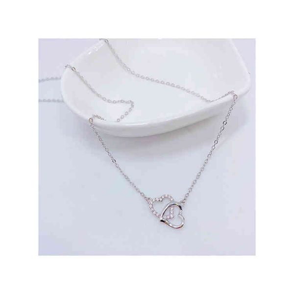 

selling engagement gift jewelry 925 sterling silver diamond heart pendant necklace