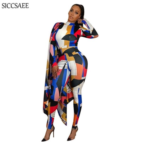 

women's jumpsuits & rompers bandage bodycon bodysuit cloak printing manteau femme one piece ruffles womens jumpsuit long pants ponchos, Black;white