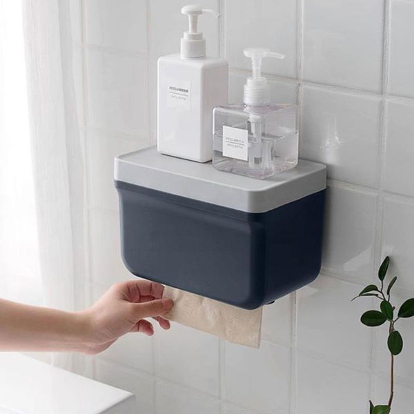 

toilet paper holders tissue box punch-creative roll hand rack