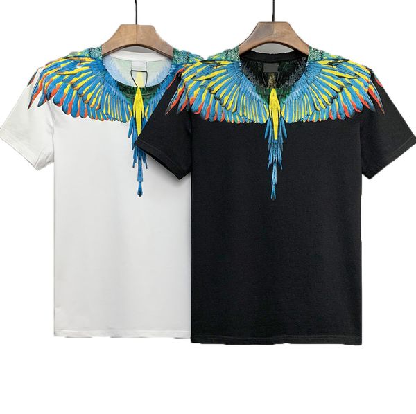 

transport of high-quality cotton t shirts summer, european american short-sleeved t-shirt fashion and casual printed md206, White;black
