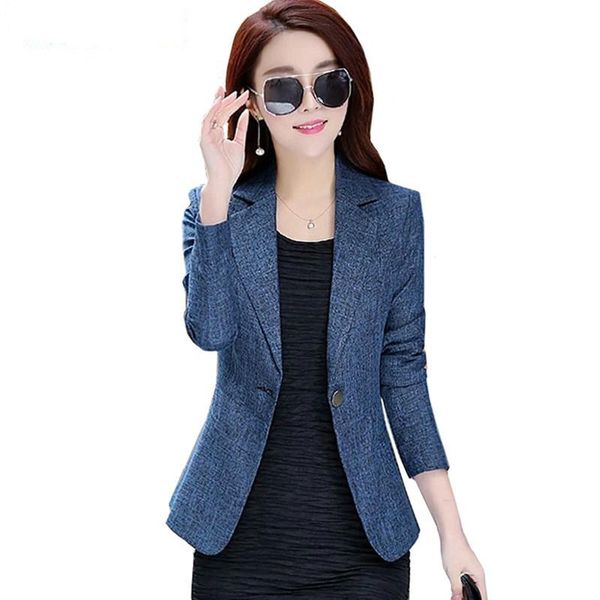 

women's suits & blazers 2021 spring autumn plus size business one button office female jackets short slim blazer women suit, White;black