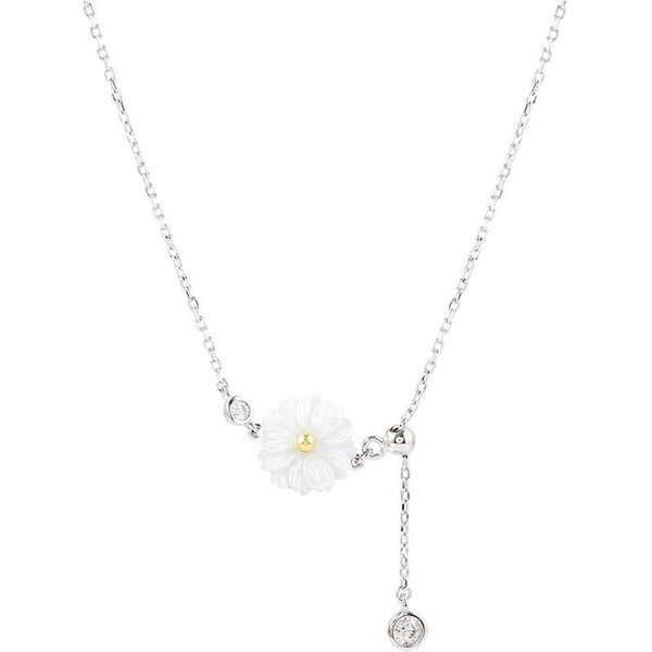 

chains stylish women's jewelry personalized shell daisy chain light gifts, Silver