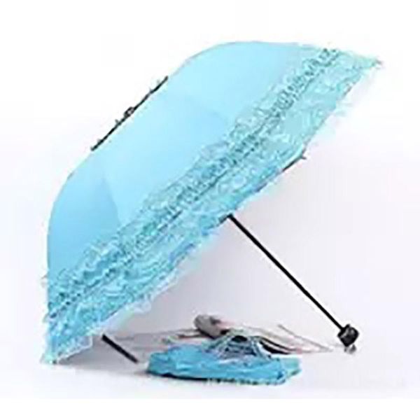 

lace women rain umbrella sun paraguas mujer black parasol folding princess guarda chuva invertido uv protection de qylpfy