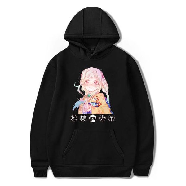 

men's hoodies & sweatshirts japan anime toilet bound hanako kun men women harajuku maga printed jacket pullover oversized sweatshirt, Black
