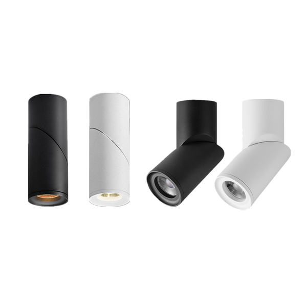 

downlights cob rotating led 7w9w12w15w dimmable ceiling spot lights ac110-220v wall lamp indoor lighting