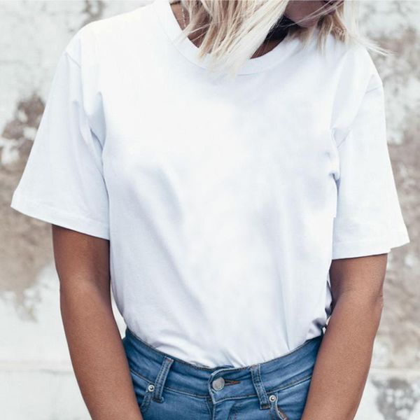 

women's t-shirt casual whitet-shirt short-sleeved harajuku t shirt ladies clothes summer streetwear tee femme, White