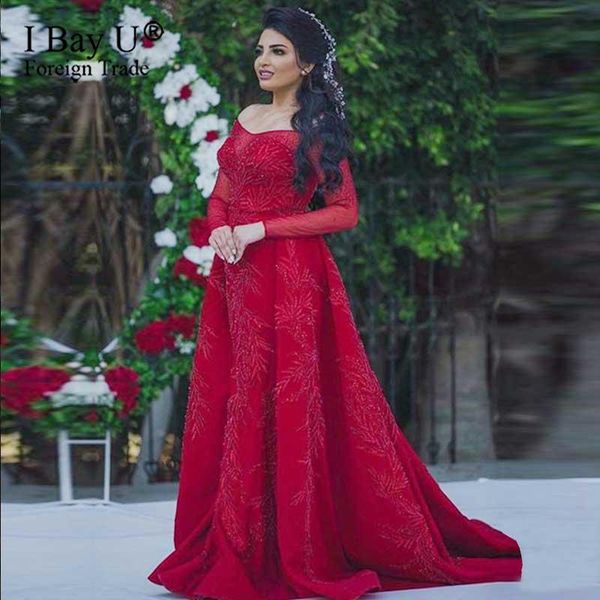 

party dresses beading mermaid evening long red dress women gown, White;black