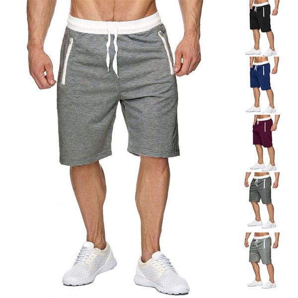 

sporting shorts men summer brand thin casual gyms fitness beach male running cotton sweatpants jogger boxing 210716, White;black