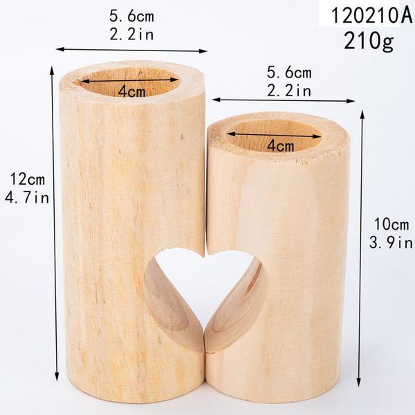 

romc tea light candle holders decorative, wood tealight candle holder set of 2 unity heart pedestal for h qylomh