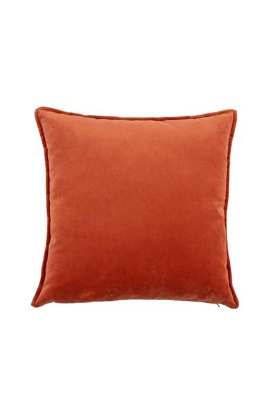 

cushion/decorative pillow orange velvet cushion cover 50x50cm square soft decorative trendy pillowcase livingroom sofa throw home decor
