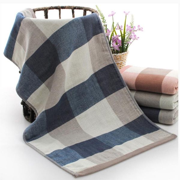 

towel 2/4/6 pcs cotton plaid soft and comfortable absorbent facial