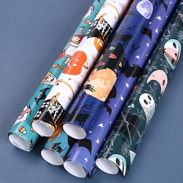 

gift wrap wrapping paper diy handmade craft star halloween pattern tissue 10 sheets/lot floral packaging material