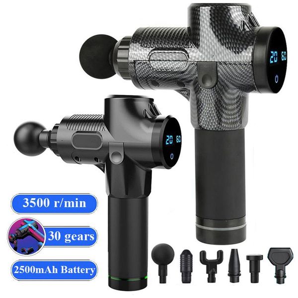 

massage gun high frequency 30 speed professional electric fascia deep muscle relax body massager guns for fitness pain relief