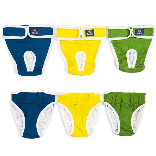 

dog apparel physiological pants washable diaper female sanitary panties shorts briefs for dogs menstrual pets underwear