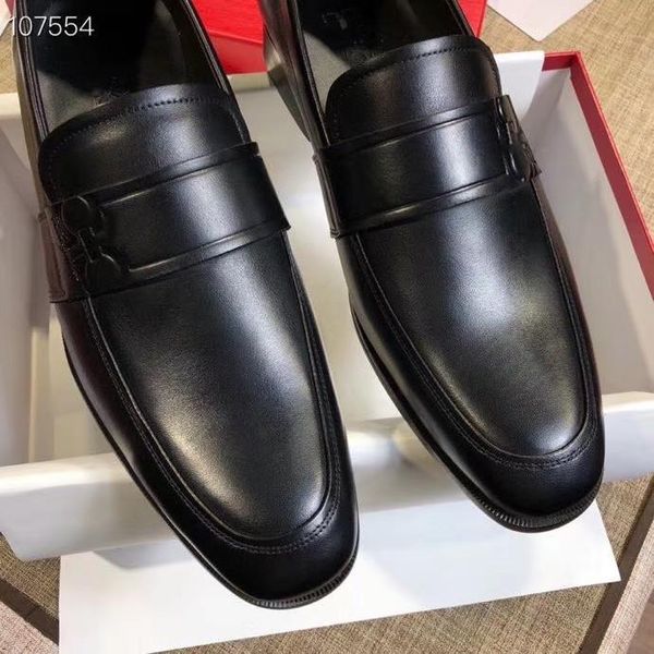 

mm mens dress shoe formal leather shoe fashion luxury handmade wedding party shoes men loafers oxford shoes italy shoes plus size 38-45 11, Black