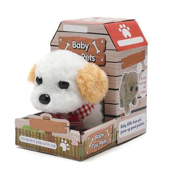 

electric smart toys children's plush electric toy dog barking wagging tail walking simulation animal robot dog toy