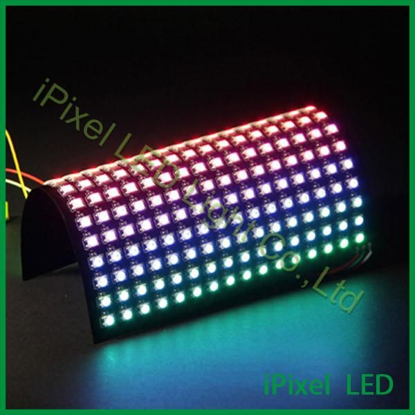 

dc5v 256pcs 16 x16 pixel ws2812b flexible rgb led matrix background screen
