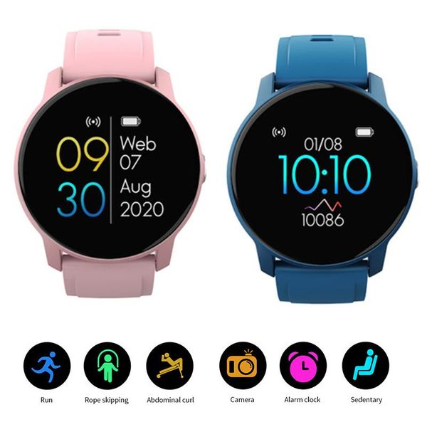 

w9 smart bracelet women watch sports mode sleep time monitor heart rate monitor full touch screen waterproof