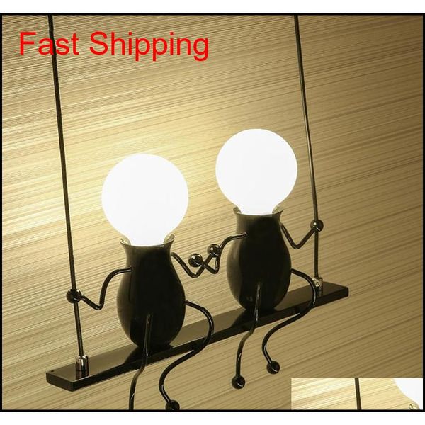 

simple fashion doll swing children wall lamp modern living room bedroom creative bedside wall light holi qyljte homes2007