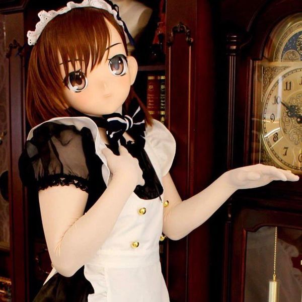 

party masks (kma01)handmade female resin cosplay japanese role play crossdresser doll transgender kigurumi mask made in japan
