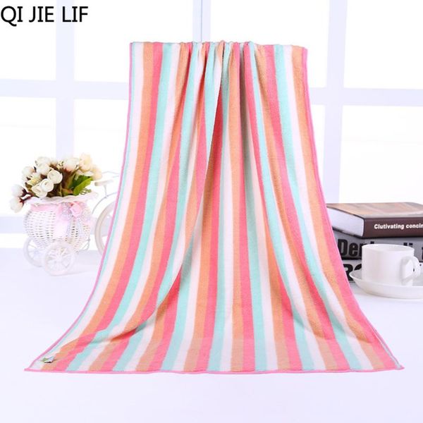 

towel rainbow stripe cotton bath 80x140cm beach creative thicken spa bathroom absorbent towels for adults