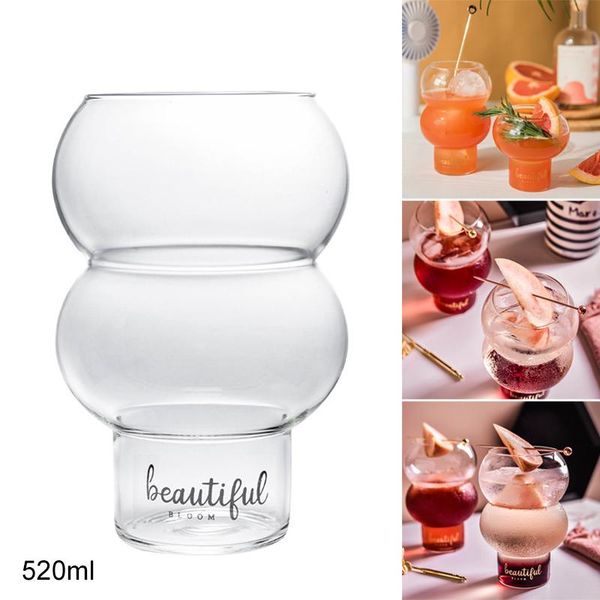 

wine glasses ly drinking glass cup yogurt for breakfast coffee cocktail heat-resistant hydroponic vases