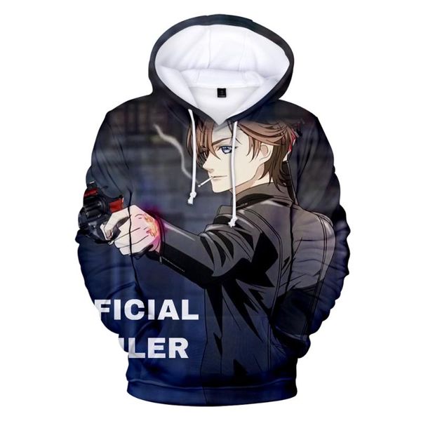 

men's hoodies & sweatshirts project scard 3d anime print fashion fall winer suit sportswear hooded youthful vitality kawaii women/men t, Black