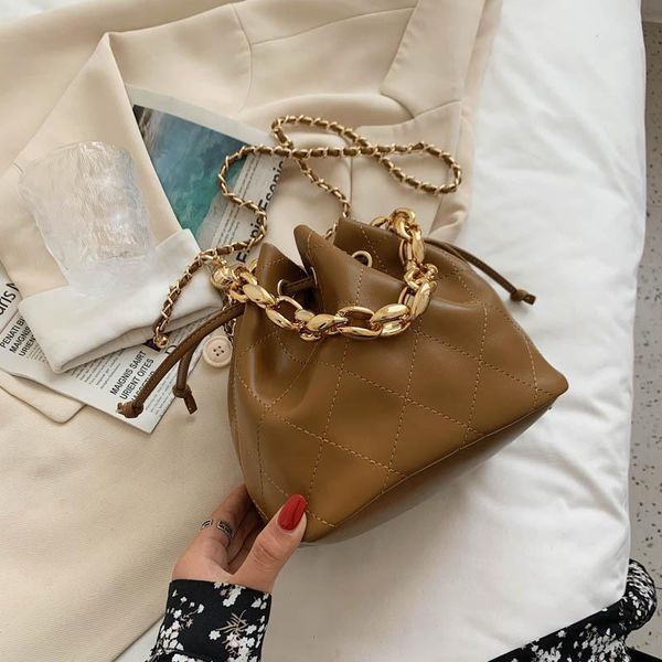 

evening bags lingge chain bag female 2021 designer handbags trendy one-shoulder messenger fashion simple portable bucket