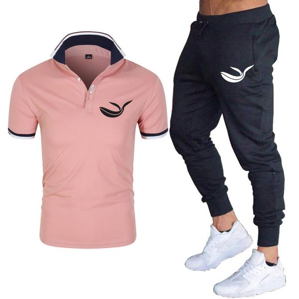 

gym clothing 2021 men's suits summer clothes they exercise quick-drying man short sleeve t-shirt and trousers, White;black