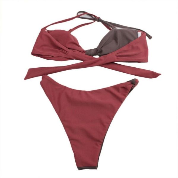 

women's swimwear women swimsuit bikini set lady beachwear padded holiday, White;black