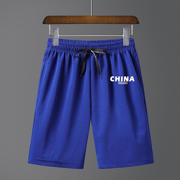 

thoshine brand summer men shorts pockets solid color knee-length elastic waist male casual beach shorts homme, White;black