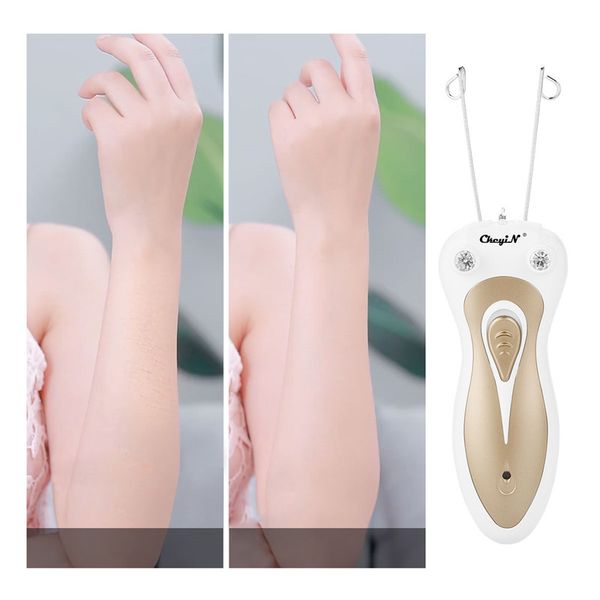 

ckeyin professional electric facial hair remover female body face cotton thread epilator shaver lady beauty care machine
