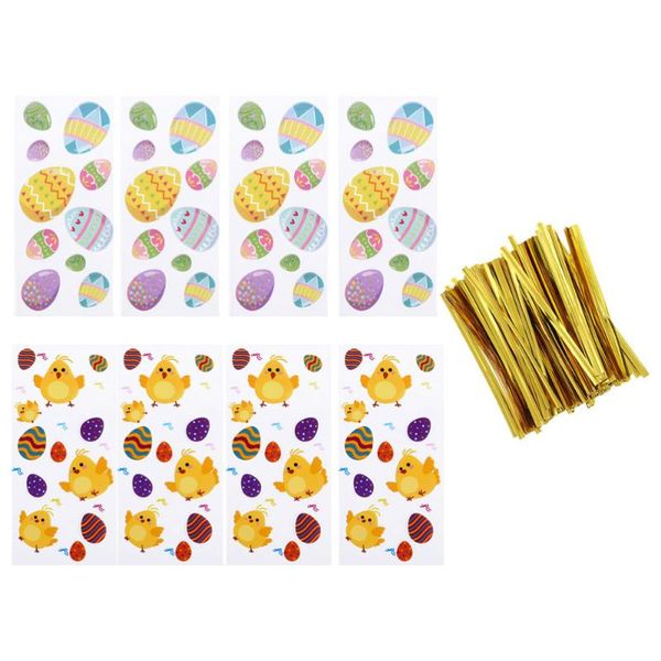 

1 set easter packing bags candy biscuit packing bags for party