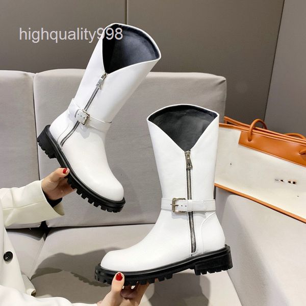 

boots high end quality muffin bottom middle boots children's autumn and winter mouth cowboy western leather thick soled, Black