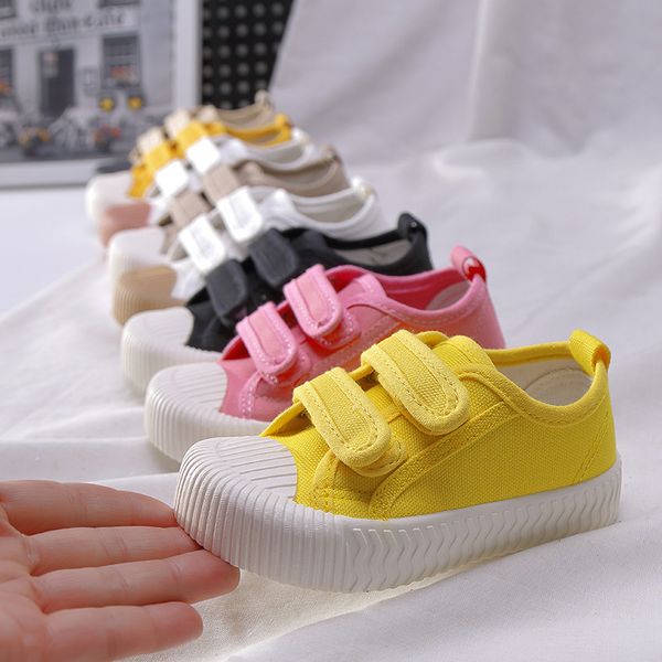 

Spring Autumn New Plaid Childrens Hook Look Canvas Shoes Baby Boys Girls Kindergarten Soft Shoes Toddler Kids Sneakers 17-32, Default color
