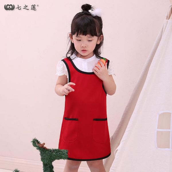 

children's apron painting dress custom gown